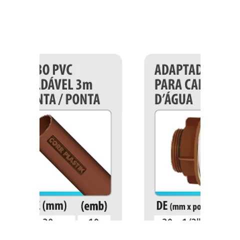 Adaptador para Caixa D’Água — adaptador p/ caixa d’água Corr Plastik