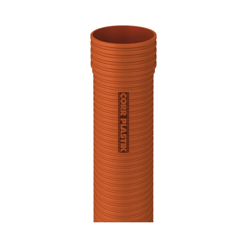 Tubo Esgoto Corrugado SN4 JE DN 150 250 6m — tubo esgoto corrugado Corr Plastik