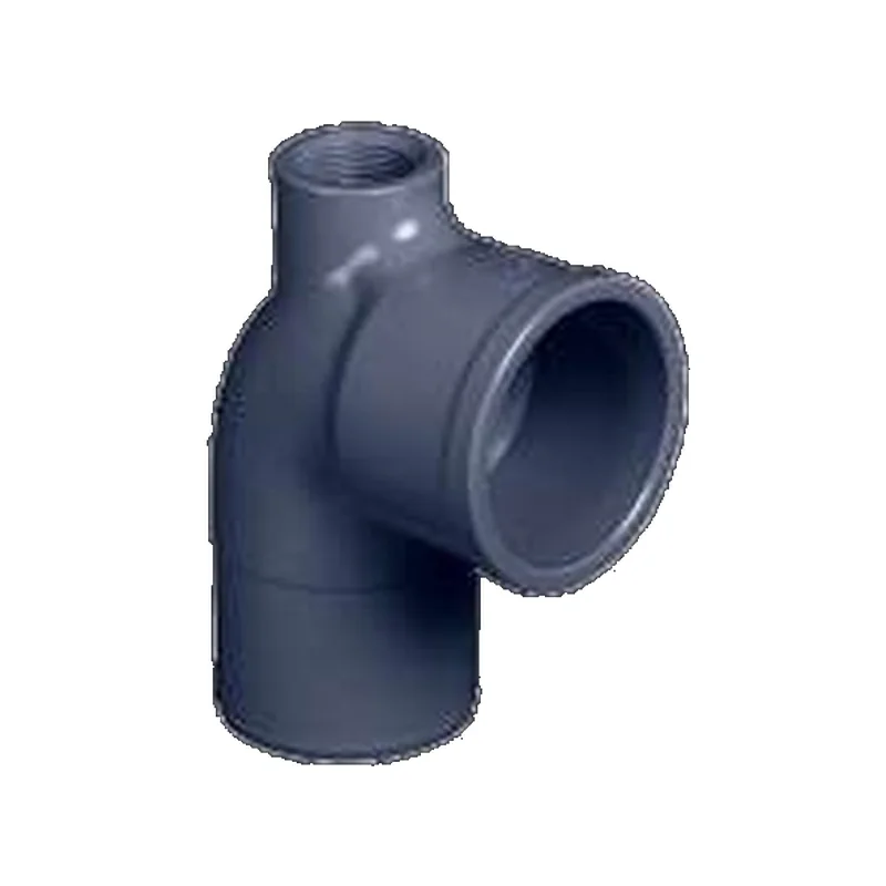 CURVA CURTA 90° PTI CINZA PONTA BOLSA SOLDÁVEL IRRIGA - ROSCA INTERNA 1''