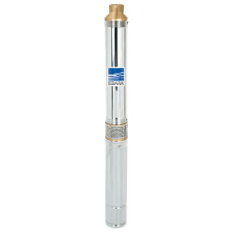 Bomba Ebara 4″ · 0,5 cv · 3 mil L/h · 77 m de altura · 4 polegadas