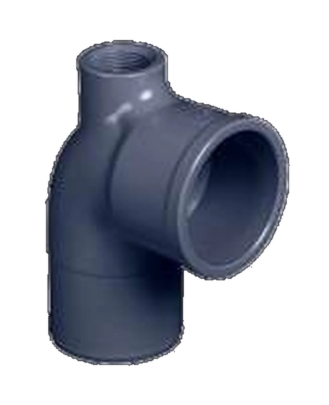 CURVA CURTA 90° PTI CINZA PONTA BOLSA SOLDÁVEL IRRIGA - ROSCA INTERNA 1'' — DN50
